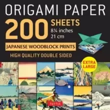 Image of Origami Paper 200 sheets Japanese Woodblock Prints 8 1/4" : Extra Large Tuttle Origami Paper: High-Quality Double Sided Origami Sheets Printed with 12