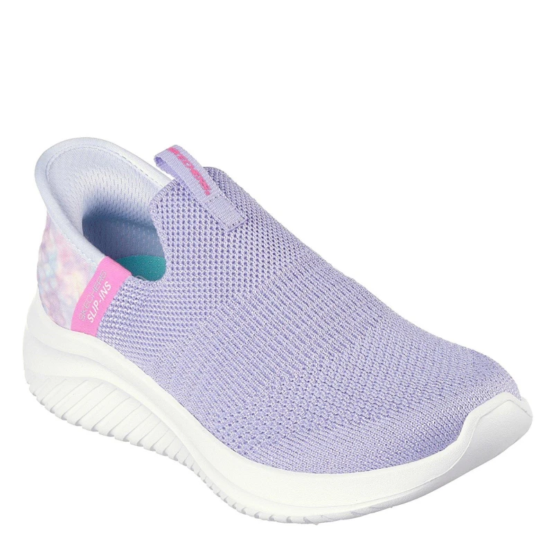 Image of Skechers Junior Girls Ultra Flex 3.0 Colory Trainer - Purple, Purple, Size 13.5 Younger Purple VWST7 Unisex 13.5 Younger