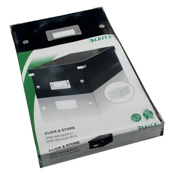 Image of Leitz Leitz Click and Store DVD Storage Box Black 60420095 60420095
