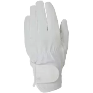 image of Hy5 Every Day Leather Riding Gloves (S) (White) - White