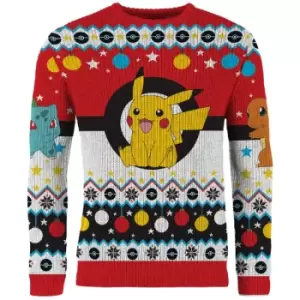 image of Pokemon Christmas Jumper (Size L)