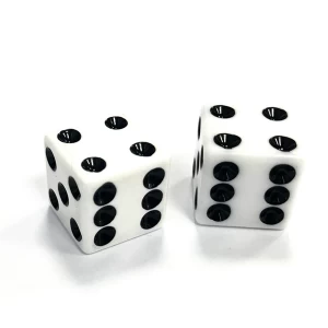 Image of ETC Dice Valve Caps - White - Schrader