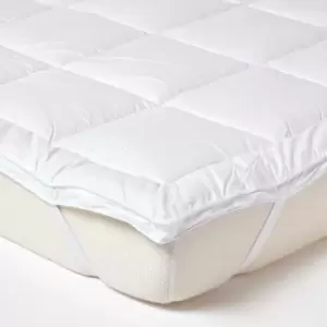 Image of Pure Mulberry Silk Blend Mattress Topper 700GSM, Super King - Homescapes