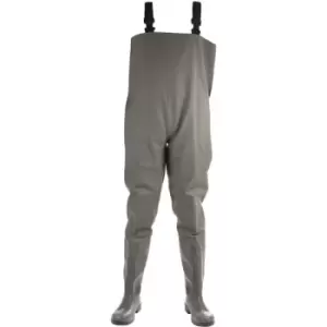 Image of Amblers Mens Tyne Chest Safety Wader Wellingtons (7 uk) (Green) - Green