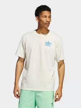 Image of Adidas Originals Happy Earth T-Shirt, Nondye, Male, T-Shirts, HI2962