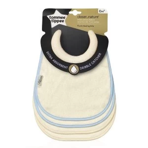 Tommee Tippee Milk Feeding Bibs - Blue & Beige Pack of 4