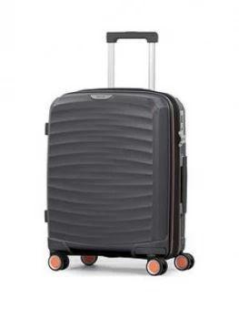 image of Rock Luggage Sunwave NT56901 8 Wheel Cabin Charcoal Suitcase