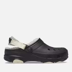 Image of Crocs Mens Classic All Terrain Lined Clogs - Black/Bone - M7W8