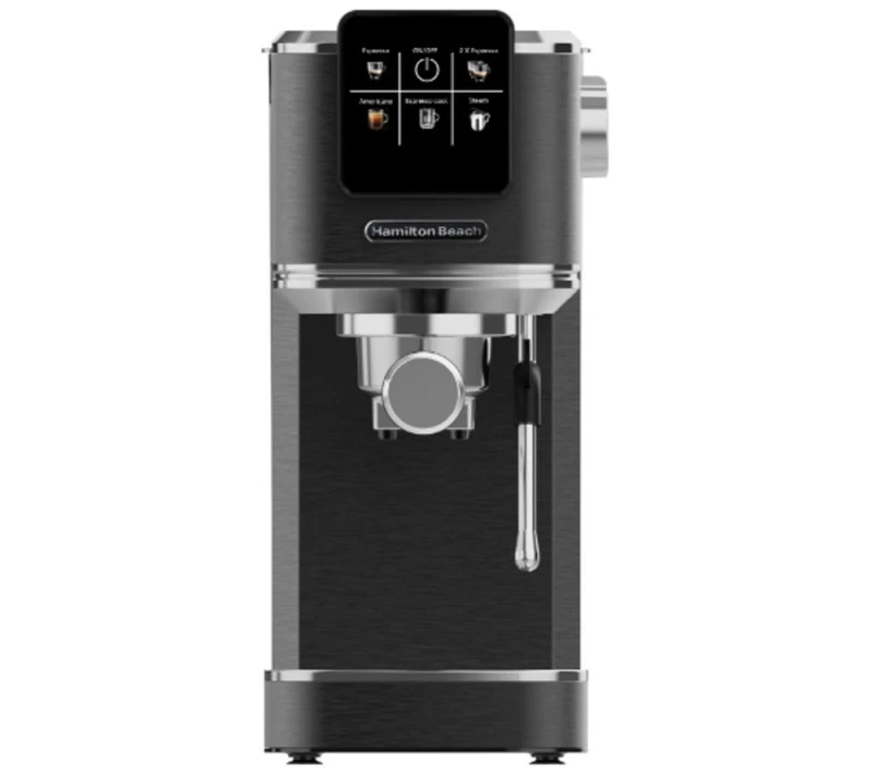 Image of HAMILTON BEACH BaristaPro Touch HBC5210B Espresso Coffee Machine - Black 5060916372962