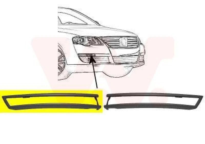 Image of VAN WEZEL Bumper cover VAN WEZEL 5839582