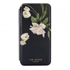 image of Ted Baker iPhone 11 Elderflower Folio Phone Case - Black