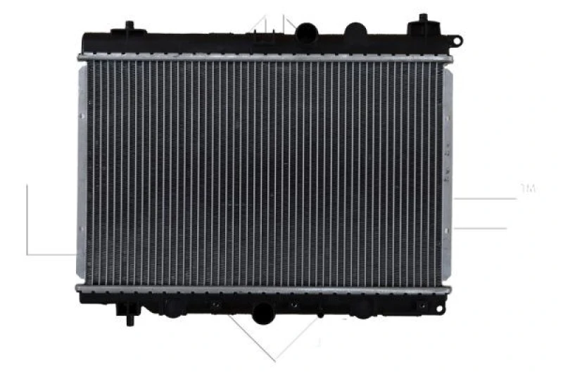 Image of NRF 55306 Engine radiator EASY FIT Brazed cooling fins, Aluminium, with mounting parts Aluminium Radiator,engine cooling (470)