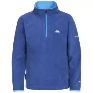 Image of Trespass Childrens Boys Etto Half Zip Fleece Top (11/12 Years) (Blue)
