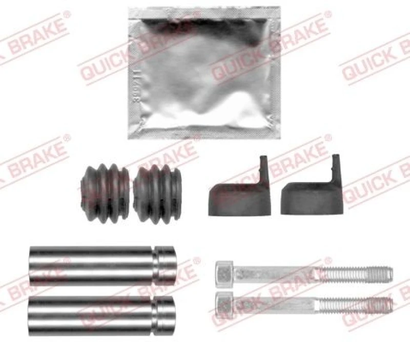 Image of QUICK BRAKE Guide sleeve kit, brake caliper QUICK BRAKE 113-0004X