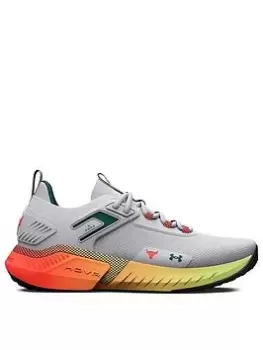 Under Armour Project Rock 5 Trainers - White/Multi, Size 5, Women