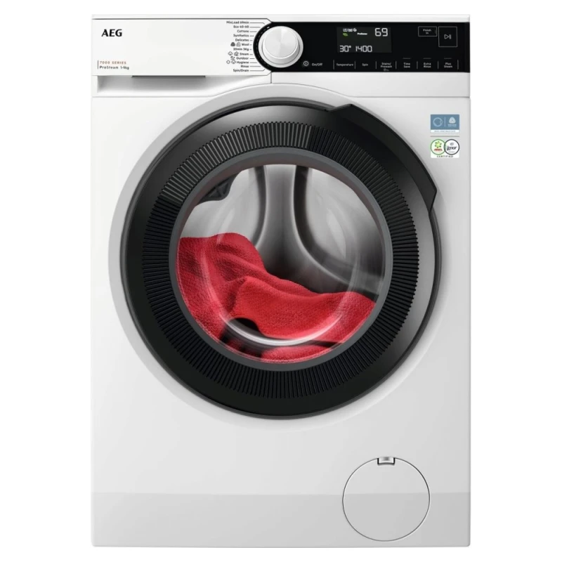 Image of AEG LFSR73944B 9KG Series 7000 ProSteam Washing Machine 1400RPM - White LFSR73944B
