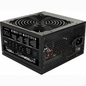 image of Aerocool Integrator 700W 80 Certified PSU 12cm Black Fan Active PFC TW Caps UK Cable