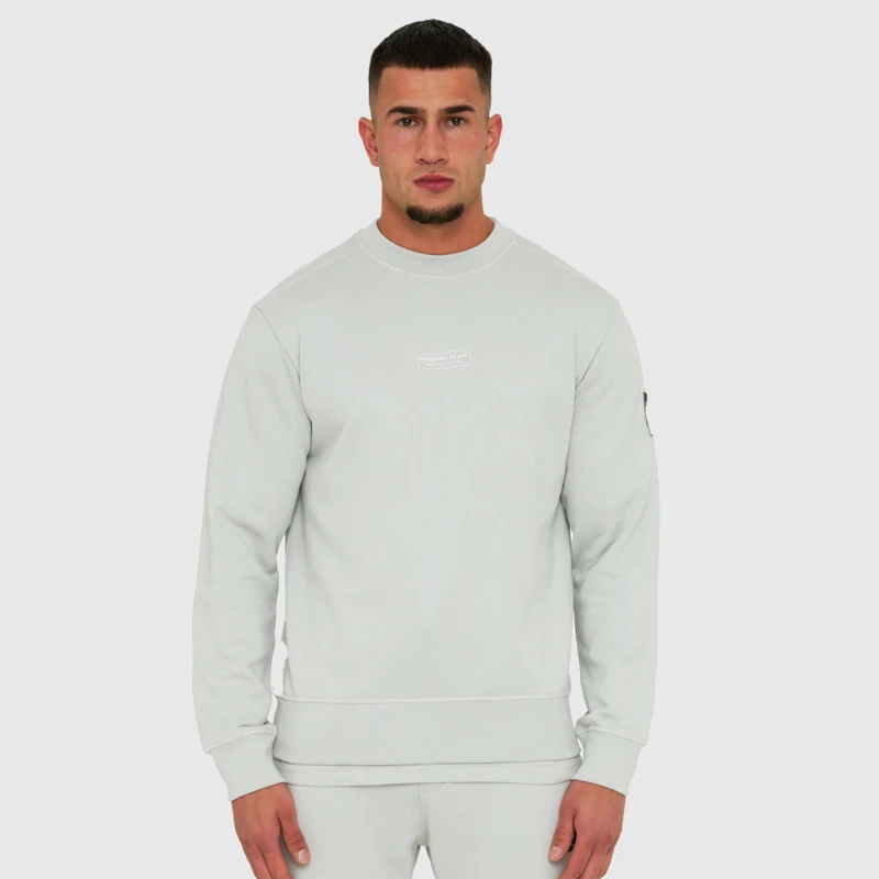 Image of Marshall Artist Mens Siren Crew Sweatshirt Dove Grey male Small
