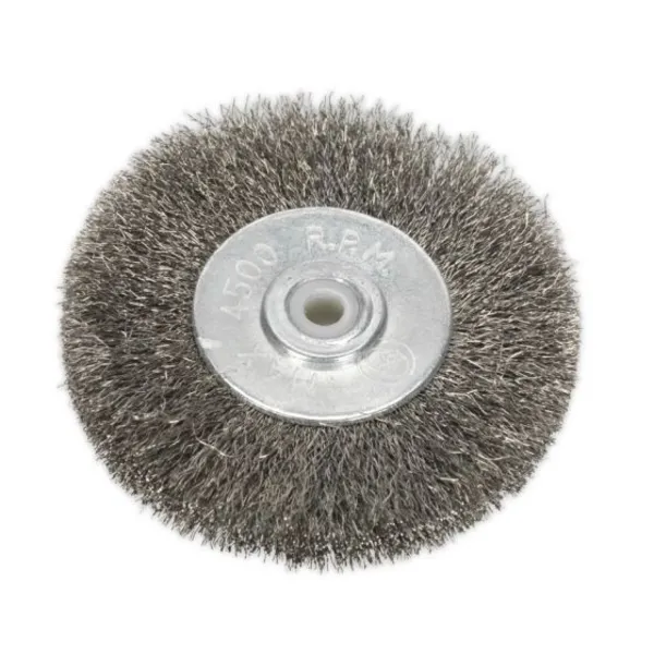 Image of Genuine SEALEY BG1010WW50 Wire Wheel Ø50 x 13mm 6mm Bore