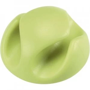 Image of Cable mount Self adhesive Green 558358
