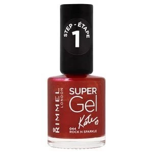 image of Rimmel Kate Moss 15 Year Super Gel Nail Polish RockNSparkle Red