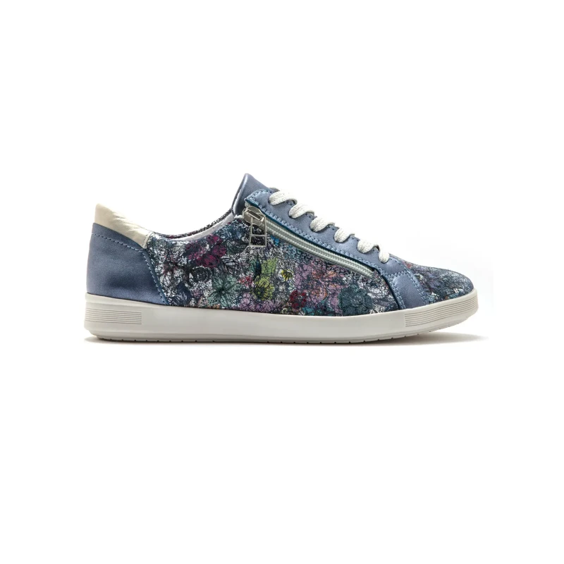 Image of Pediconfort Womens leather aerosemelle Trainers Pediconfort Bleu Female 38