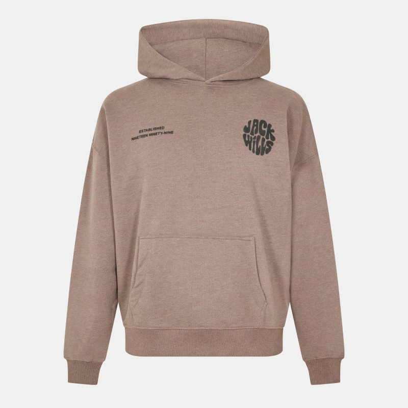 Image of Jack Wills Circle Hoodie - Brown Brown XS