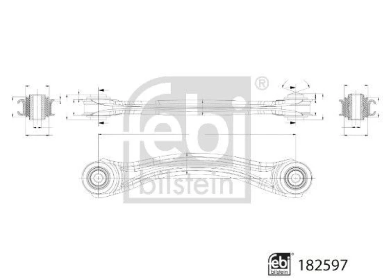 Image of Suspension arm FEBI BILSTEIN 182597
