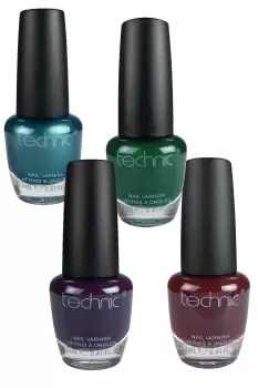 image of Technic Deep and Dark Metallic Nail Varnish Set