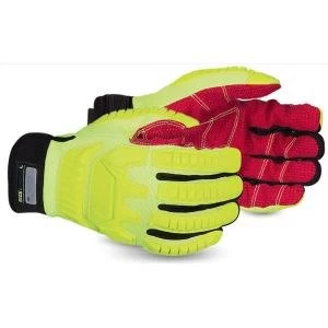 Image of Superior Glove Clutch Gear Anti Impact Hi Vis 2XL Yellow Ref