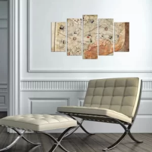 Image of 5MAPMDF-02 Multicolor Decorative MDF Painting (5 Pieces)