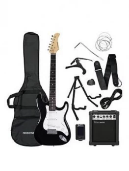 image of Rocket Electric Guitar Pack In Black With Free Online Music Lessons