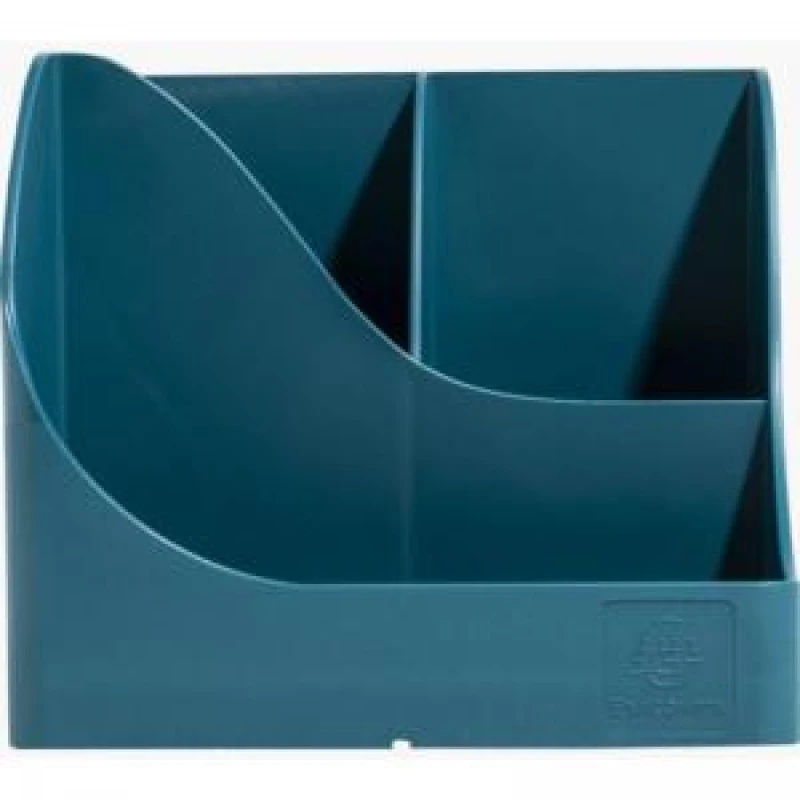 Image of Exacompta Exacompta Neo Deco Pen Wave Pen Pot 155 x 199 x 109mm Duck Blue (Each) - 69528D 69528D