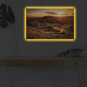 Image of 4570DHDACT-076 Multicolor Decorative LED Lighted Canvas Painting