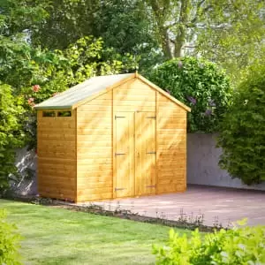Image of Power Sheds 4 x 10ft Double Door Apex Shiplap Dip Treated Security Shed