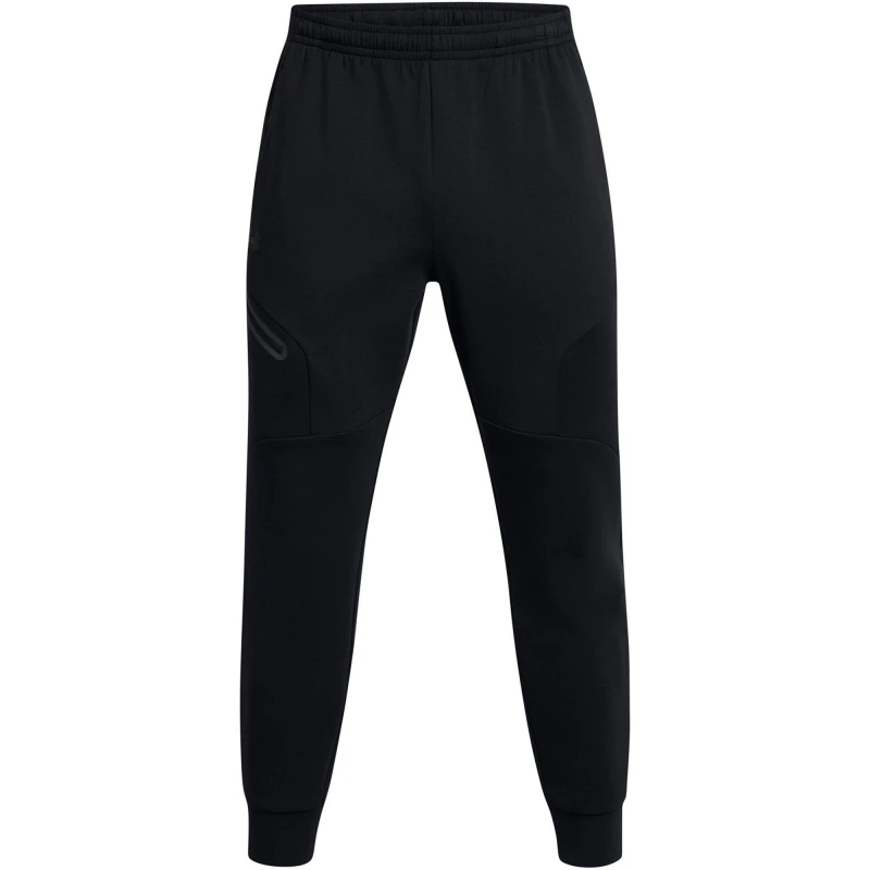 Image of Under Armour Mens Unstoppable Closed Hem Fleece Joggers Black male M