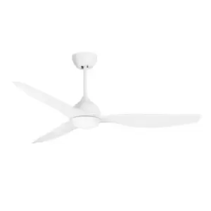 Image of Pam LED 3 Blade Ceiling Fan White, Opal, 2800-4000-5700K
