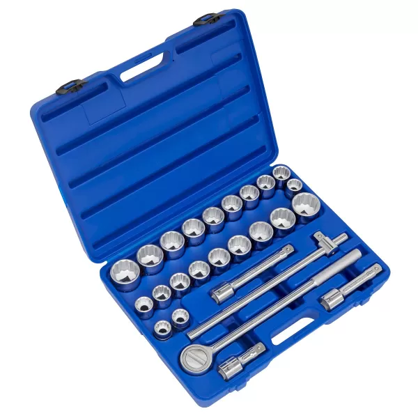 image of Sealey AK2582 Socket Set 26pc 3/4Sq Drive 12pt WallDrive&#174; - DuoMetric&#174;