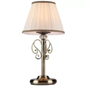 image of Vintage Table Lamp Bronze Antique, 1 Light, E14