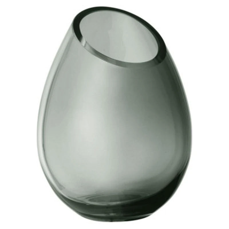 Image of Blomus Drop Glass Vase 12.5Cm - Smoke