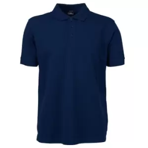 Image of Tee Jays Mens Luxury Stretch Short Sleeve Polo Shirt (L) (Navy Blue)
