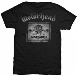 image of Motorhead Danger Mens Black T Shirt: Medium