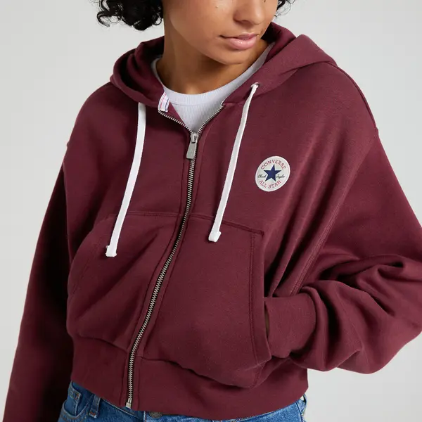 image of Retro Chuck Zipped Hoodie in Cotton Mix