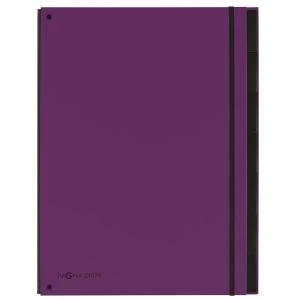 Image of Pagna A4 7 Compartment Master Organiser Purple Pack of 10 2407912