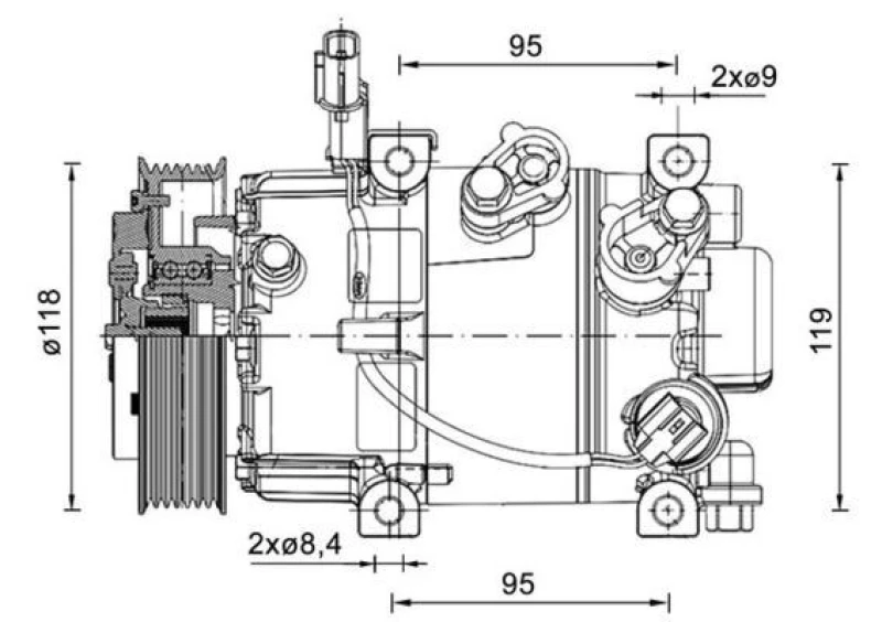 Image of Air conditioning compressor MAHLE ACP 1463 000P