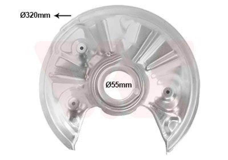 Image of VAN WEZEL Brake disc backing plate VAN WEZEL 0372373