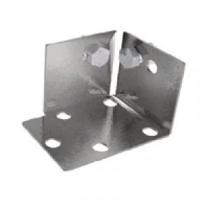 Image of Slingsby Steel Foot Plates Shelving Bolts Not Included Grey 380011