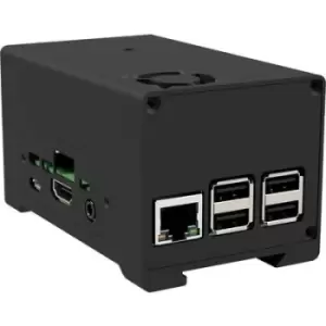 Joy-it RB-STROMPI3-CASE Aluminium housing Compatible with (development kits): Raspberry Pi, StromPi 3 Battery compartment, Detachable GPIO cover, Acti