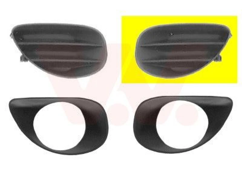 Image of VAN WEZEL Bumper grill VAN WEZEL 5432591