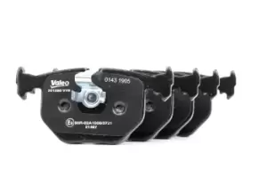 Image of VALEO Brake pad set BMW,LAND ROVER,ALPINA 301580 34216761240,34216790071,34211159960 34211160685,34211160698,34211162865,34211163324,34211163326